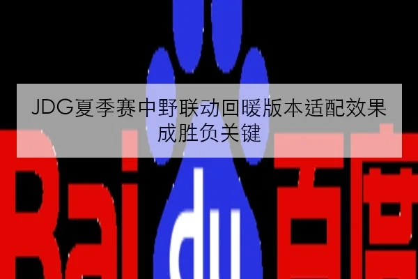 JDG夏季赛中野联动回暖版本适配效果成胜负关键